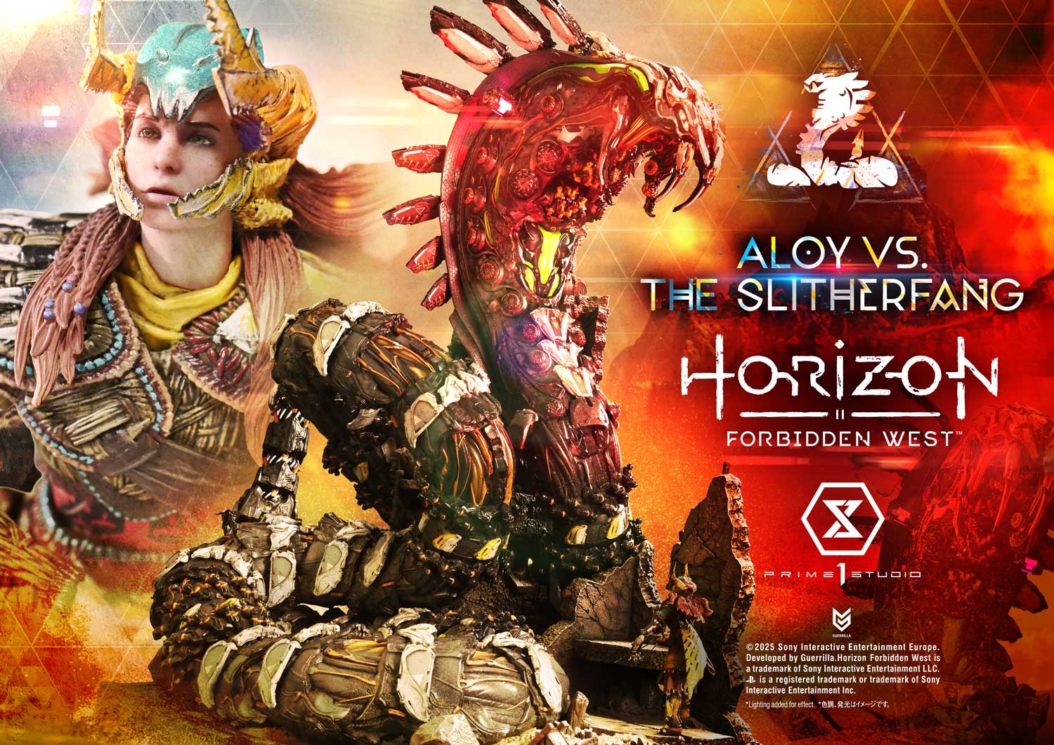 Aloy VS The Slitherfang Statue Horizon Forbidden West Limited Collectible