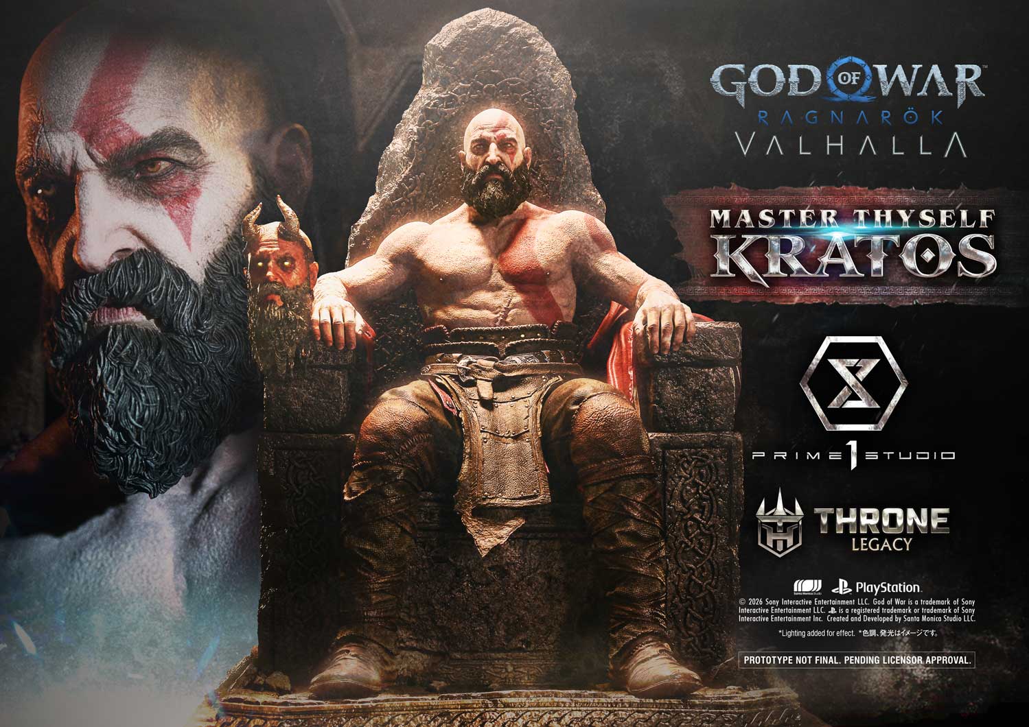 Master Thyself Kratos On Throne Statue 1:3 Scale God Of War Limited Collectible