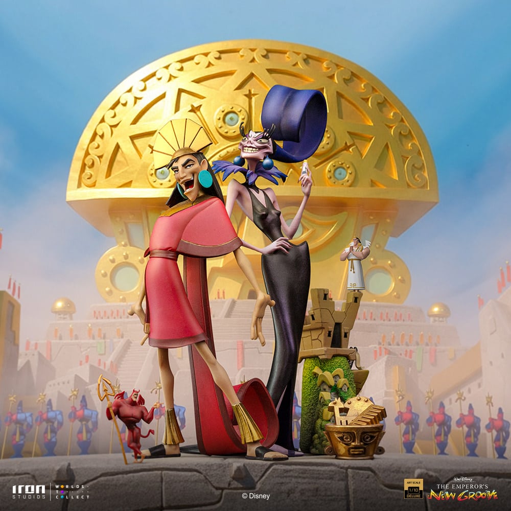 Kuzco and Yzma Deluxe Statue Emperor’s New Groove Limited Collectible