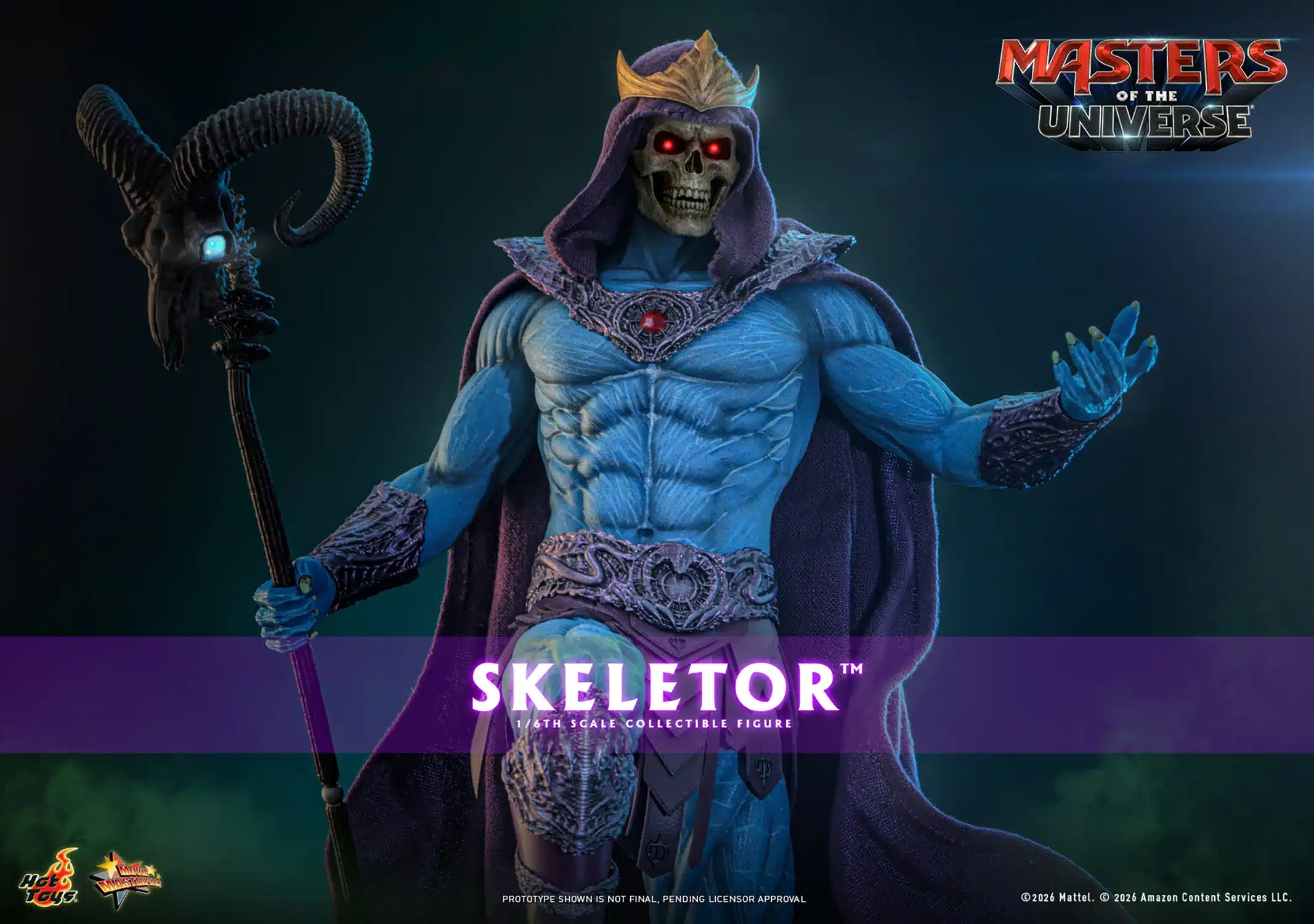 Skeletor Sixth Scale Figure Masters Of The Universe Limited Collectible