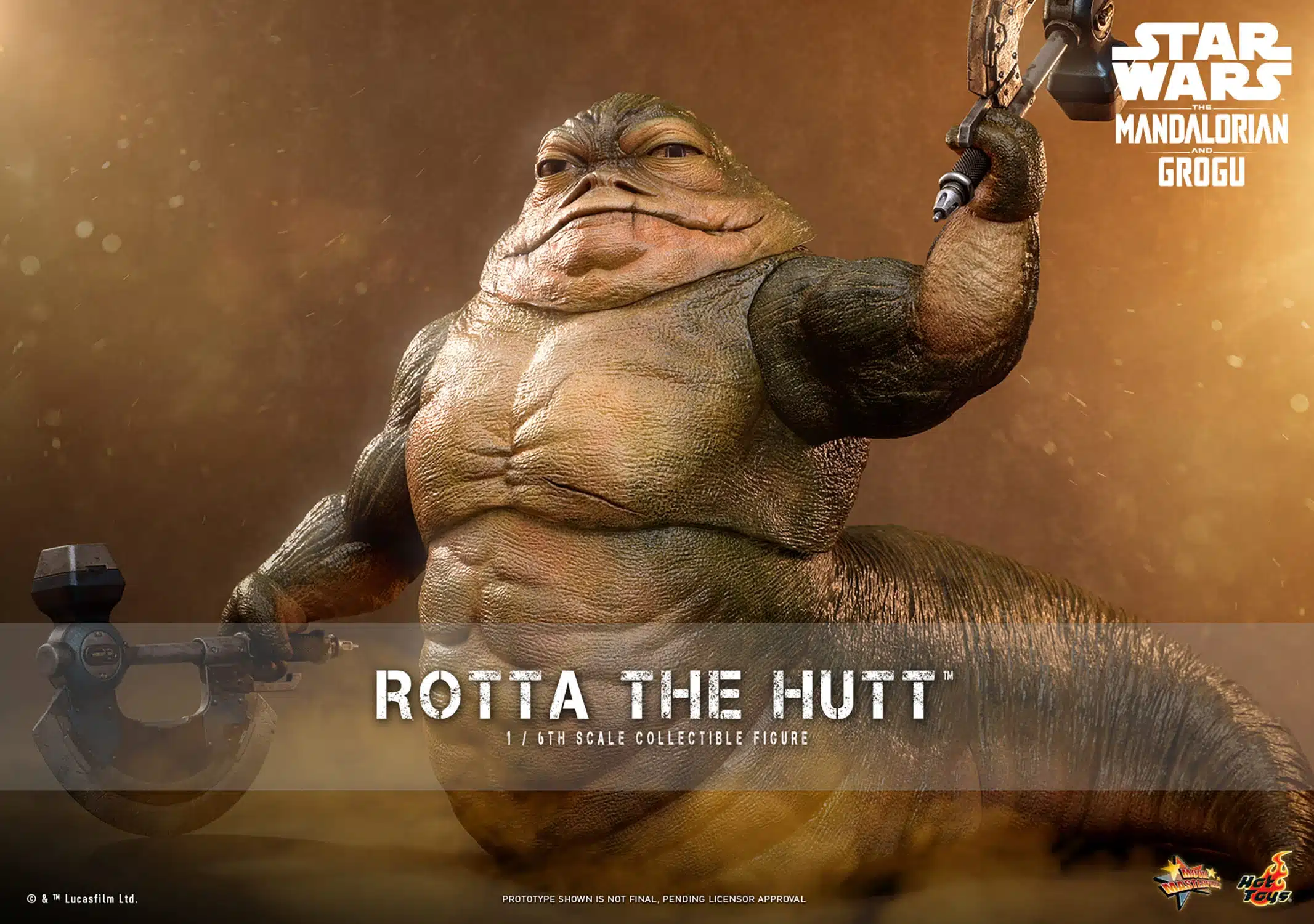 Rotta The Hutt Sixth Scale Figure The Mandalorian and Grogu Limited Collectible