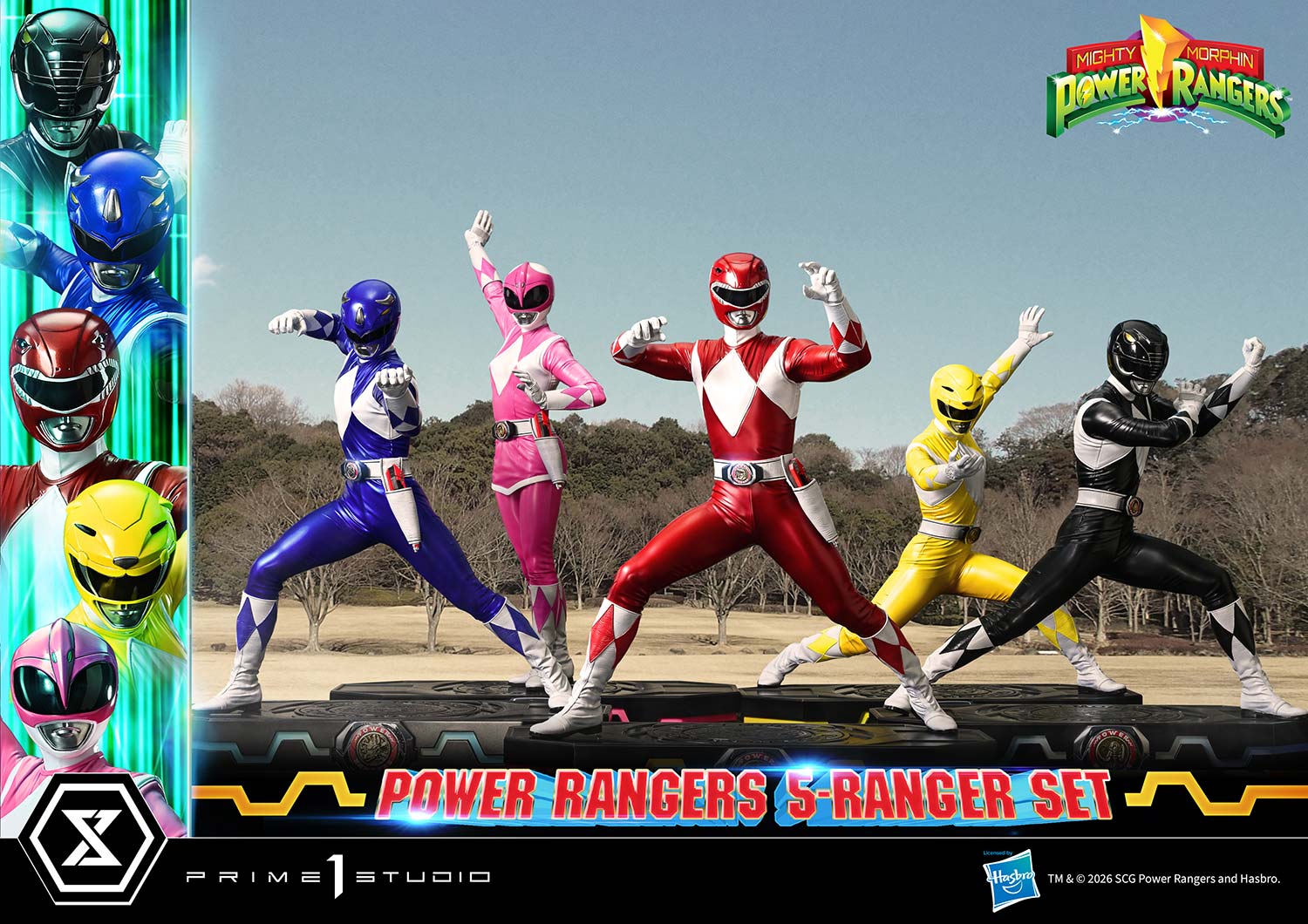 Power Rangers Statue 5-Ranger Set 1:4 Scale Limited Collectible
