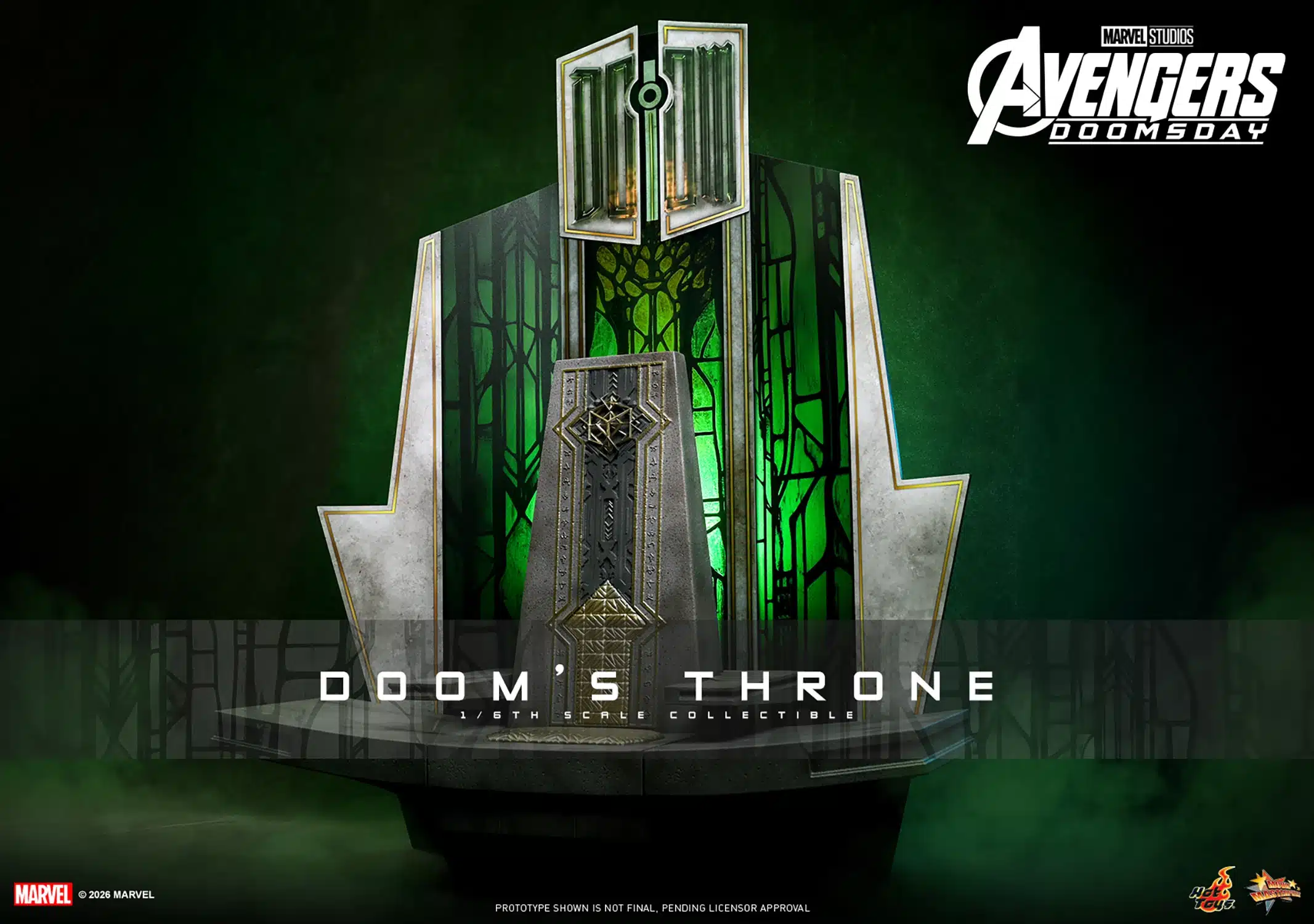 Hot Toys Doom’s Throne Sixth Scale Collectible Prop Avengers: Doomsday ACS016