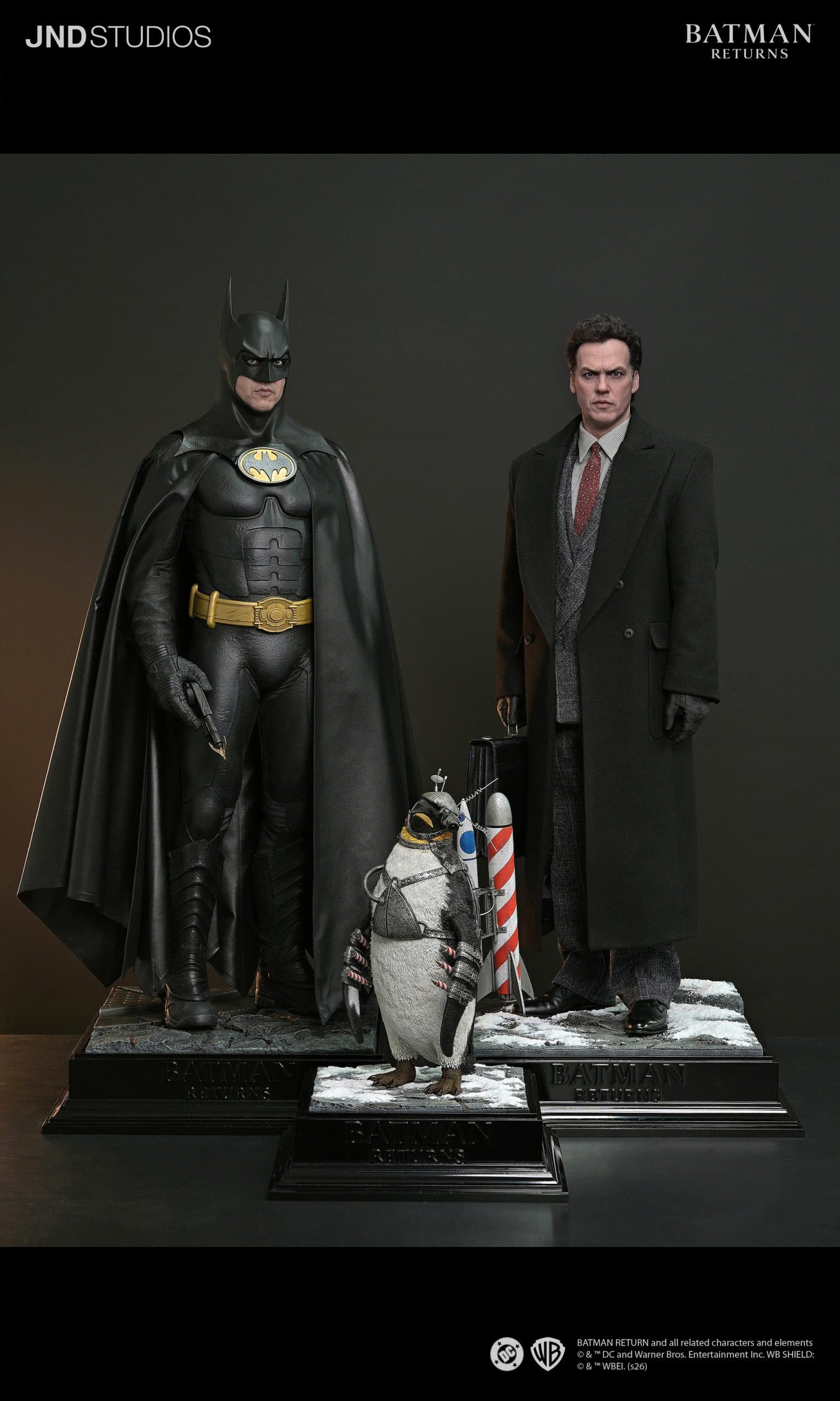 JND Studios Batman Returns Batman Statue 1:3 Scale Dual Version Limited Collectible